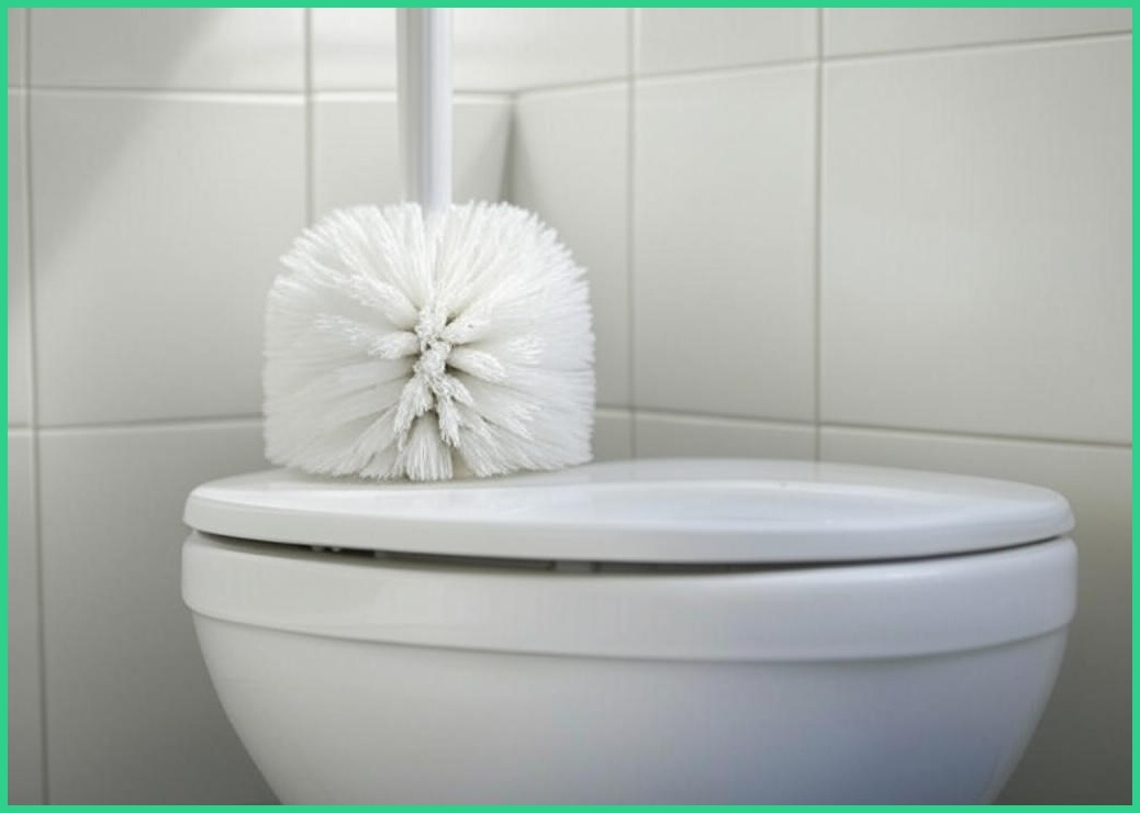 고씨네 공간절약 벽걸이 변기솔 청소솔 이중 브러쉬 세트, 화이트, 1개