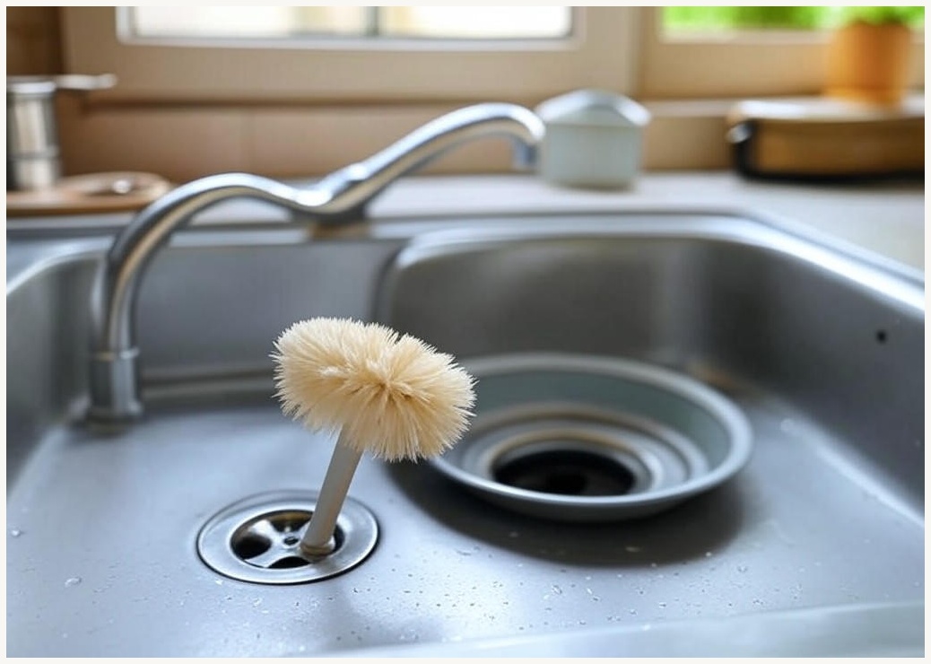 구디푸디 싱크대 배수구 청소솔 - 이미지 1