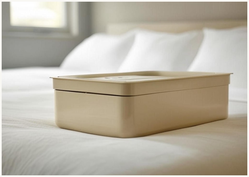 [국내발송]RichMagic UV 진드기 이불 집먼지 청소 강흡력 자외선살균청소기 더블컵 진드기 퇴치 침구용 무선 살균기 침구청소기, 베이지