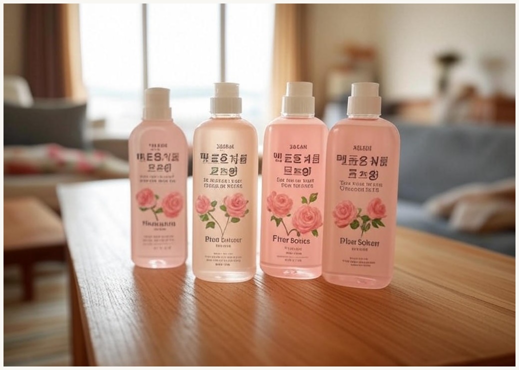 맘스럽 섬유유연제 로즈향 2.5Lx4개 퍼퓸타입 실내건조