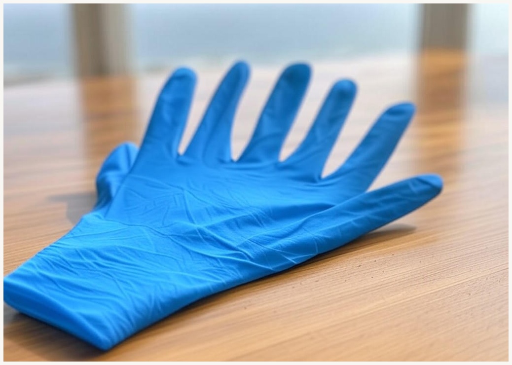 코멧 니트릴장갑 오션블루